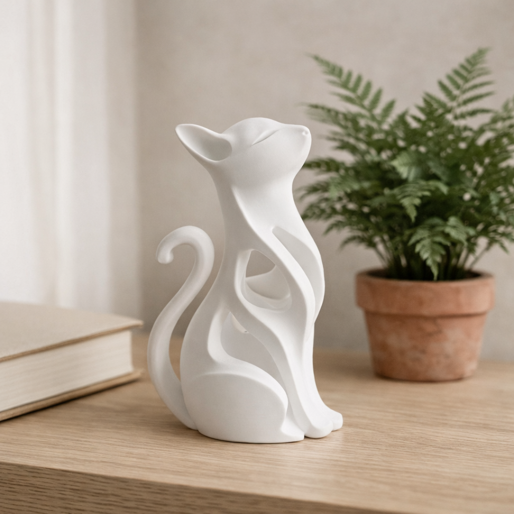 Statuietă Pisică – Decor Minimalist