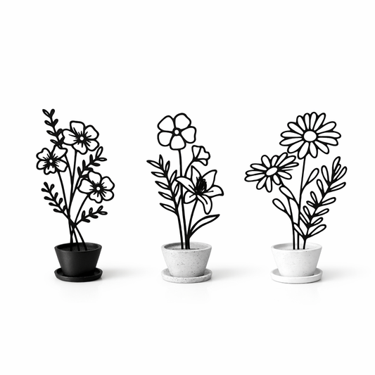 Flori 2D Decorative – Decor Minimalist