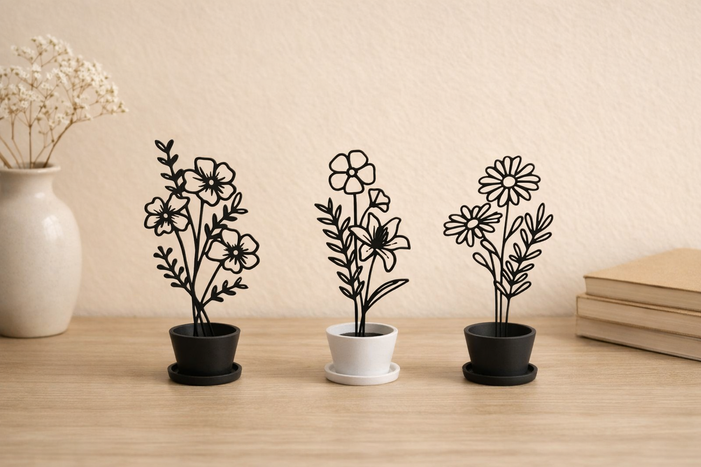 Flori 2D Decorative – Decor Minimalist