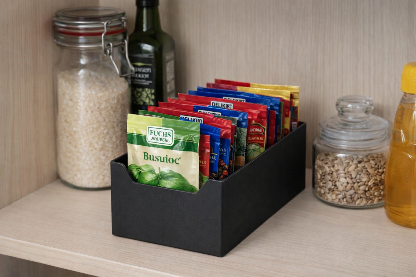 Suport Organizator Condimente – Design Minimalist 3D