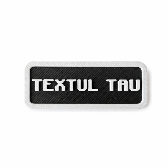 Etichetă Personalizată Font Minecraft – Printat 3D
